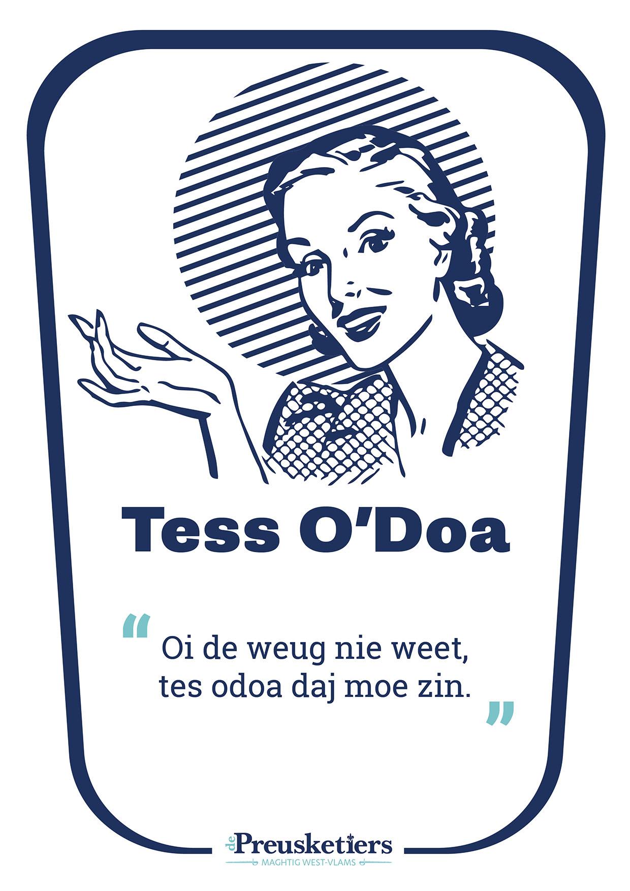 Affiche Tess O'Doa - De Preusketiers