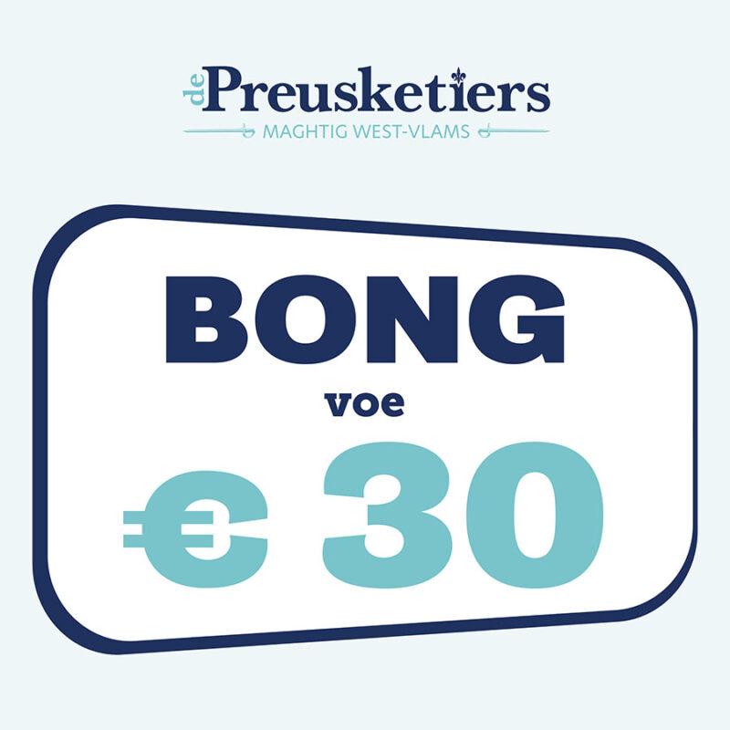 Bong €30 - De Preusketiers